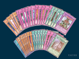 a lot of cards that are on the table