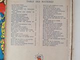 two books that are open on a blue table