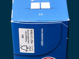a blue box with a picture of a lego man on it