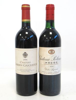 Lot de 2 blles comprenant : - 1 Blle CH. POTENSAC Médoc 1990… - Photo 1
