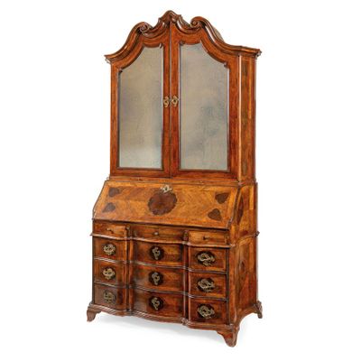 COMMODE À ABATTANT AVEC CONTREMARCHE PLAQUÉE DE BOIS DE VIOL… - Photo 1