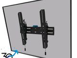 a large flat screen tv mounted on a wall with a black frame
