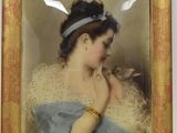 portrait d'une femme en robe bleue avec un chat