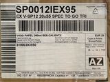 a box with a label on it that says sp012iex95