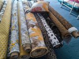 a lot of different types of fabric on the table