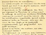 a handwritten letter written in german on a piece of paper