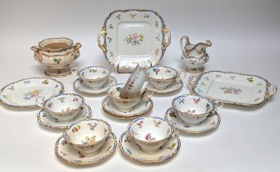 many different types of china on the table