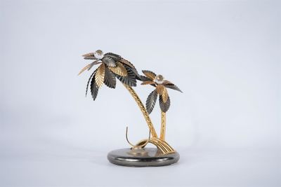 Maison Jansen XXe, dans le gout de. Lampe de bureau en métal…