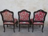 three chairs with red upholstered upholstered upholstered upholstered upholstered upholstered upholstered upholstered