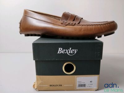 Mocassins « Bexleyy » pour homme, neufs, en cuir marron