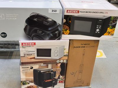 LOT DE 5 PETITS ELECTROMENAGERS : AIRFRYER FAGOR / FOUR MICRO ONDES GR - Photo 1