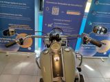 a motorcycle that is parked in a showroom