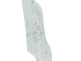 marble sculpture of a man ' s foot on a white background