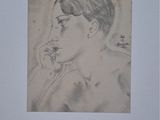 drawing of a young man with a cigarette in his mouth