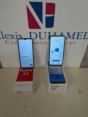 Lot comprenant : - Téléphone portable REDMI type A3 - Téléph… - Photo 1