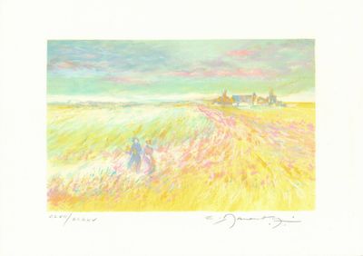 Claude Claude MANOUKIAN (1936-) - Promenade dans les champs,…