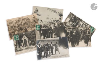 several old black and white photos of men and women in military uniforms
