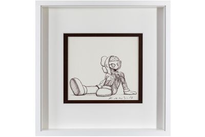 KAWS (° 1974) (° 1974) œuvre unique (épreuve) sur textile av…