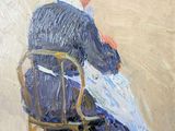 an image of a painting of a woman sitting in a chair