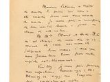 une lettre manuscrite du président de la République française à son épouse