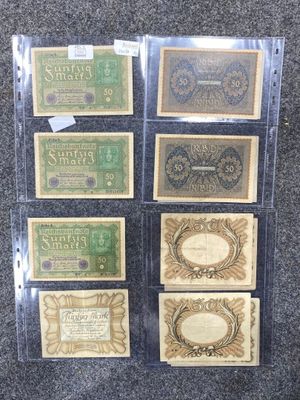 ALLEMAGNE Billets de 50 Deutschmark 1918 et 1919 (sous feuil…