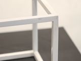 a small white box that is on a table
