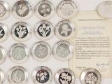 a lot of coins that are sitting on a table