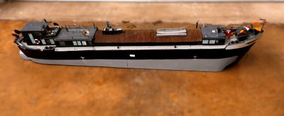 Très Grande Maquette de Péniche Long 195cm