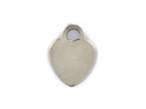 an image of a silver heart shaped charm on a white background