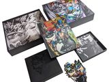 the box contains a collection of comic books and a comic book case