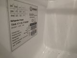 a picture of a white toilet with a label on it