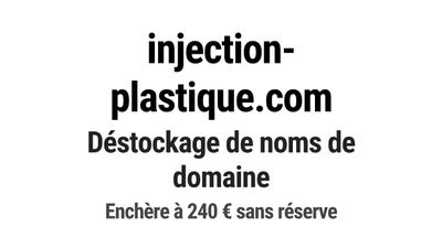Nom de domaine injection-plastique.