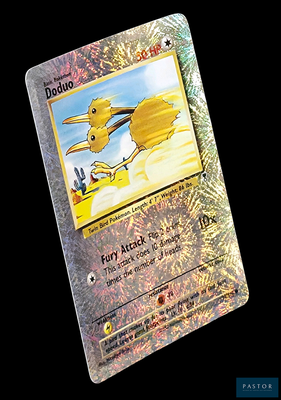une image d'une carte Pokémon sur laquelle figure un chien