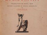 the cover of a book with a drawing of a woman in a chair
