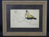 une image représentant un dessin d'un homme et d'une femme allongés par terre