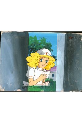 cartoon picture of a woman with blonde hair and a nurse ' s cap