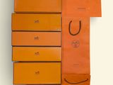 an image of a group of orange boxes stacked on top of each other