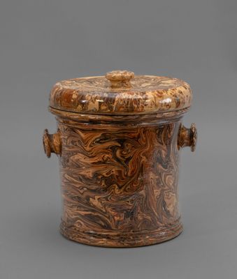an image of a wooden box with a lid on a grey background
