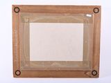 a picture of a wooden frame with a picture on it