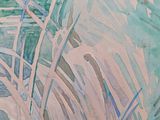 une aquarelle représentant un oiseau perché sur une branche d'arbre