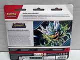 the back of a box of pokemon trading card game cards