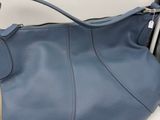 coach blue leather hobo shoulder bag