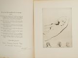 an open book with a drawing of a hand holding a woman ' s hand