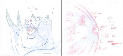 deux images représentant un dessin de chat et un dessin de chat