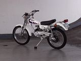 a motorcycle that is parked in a parking garage