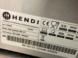 a label on the back of a dishwasher that is not in use