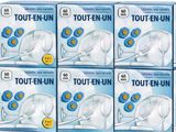 quatre boîtes de « Tout - Fun » sont empilées les unes sur les autres