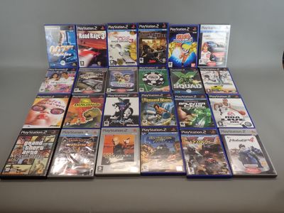 a lot of video games on the table together