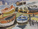many boats that are sitting in the water