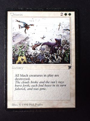 a picture of a card with a picture of a man and a dragon